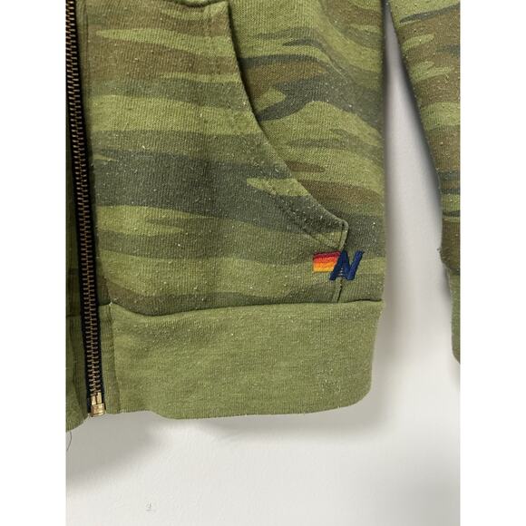 Aviator Nation Kids Rainbow Camo Full Zip Hoodie Boys Size 6 Soft Fleece Surf - Picture 3 of 9